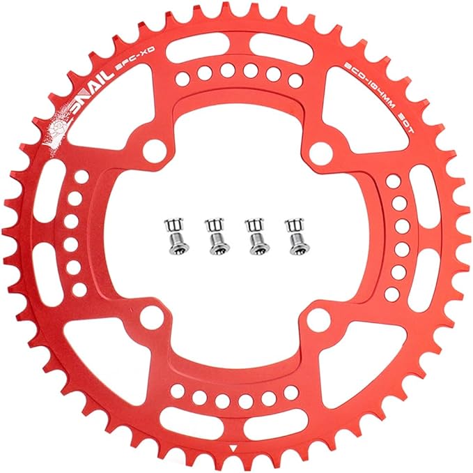 CYSKY 104 BCD Chainring 30T to 52T Narrow Wide Chainring with Sprocket Bolts for 1x Set-up Road Bike Mountain Bike BMX MTB Gravel Ebike