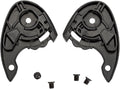 2 Units Motorbike Helmet Lens Base Replacement Black Installation Accessory Visor Plate