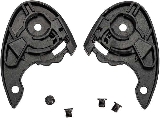 2 Units Motorbike Helmet Lens Base Replacement Black Installation Accessory Visor Plate