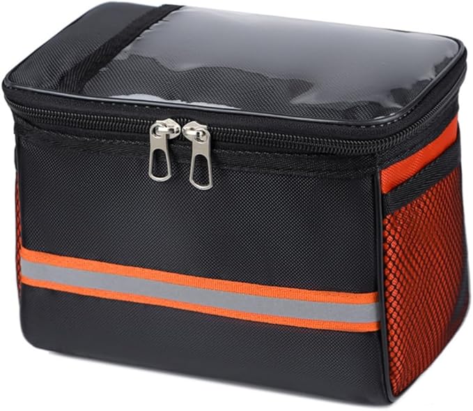 Bicycles Front Frame Storage Pouches with Reflectives Strips Road Bikes Handlebars Bag Cycling Accessories Easy installa