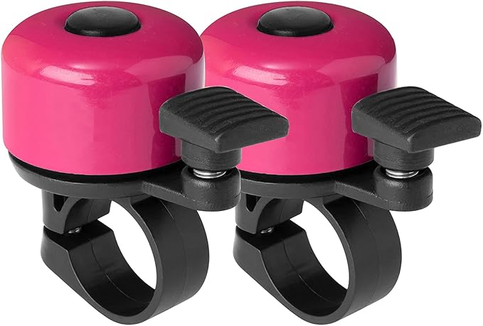 Bike Bell 2 Pack with Loud Melodious Sound Classic Mini Bicycle Bell for Kids Adults Bike Horn for Road, Mountain Bike for Scooter, MTB, BMX
