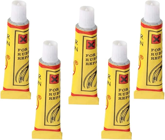 Bike Tyre Repair Glue - Inner Tube Patch Kit, Puncture Repair Tools 5PCS