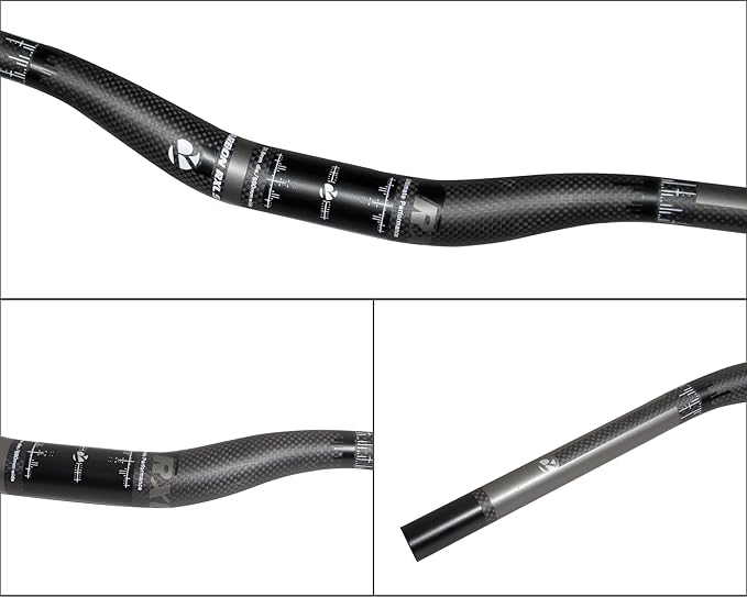 Carbon Handlebars, Mountain Bike Handlebars, Riser Bars 31.8mm 3K Matt Glossy 680mm 700mm 720mm 740mm 760mm MTB Handlebars for Mountain Bikes,Road Bike