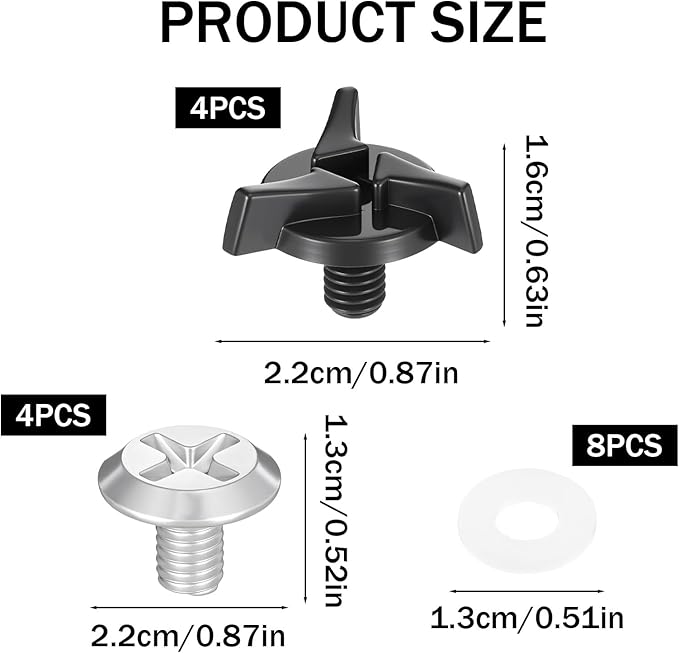 8 Pcs Motorcycle Helmet Visor Screws,Replacement Screw,Helmet Hardware Kit with Visor Clips Bolts for Bike and Motorcycle Helmets Accessories(Black, Silver)