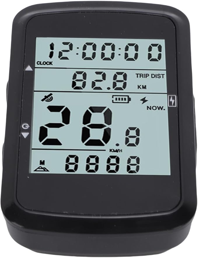 GPS Bike Computer, 2.4 Inch Large Screen Wireless Cycling Computer with 1200mAh Battery and Multi Satellite Support, for Mountain Bike Road Cycling