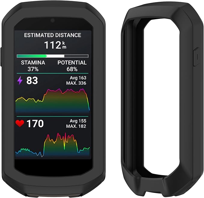 Garmin Edge 1050 Premium Cycling Computer Bundle - Color Touchscreen, Built-in Speaker, Training & Group Ride, Road Alerts with PlayBetter Silicone Case (Black), Screen Protectors, Tether & More
