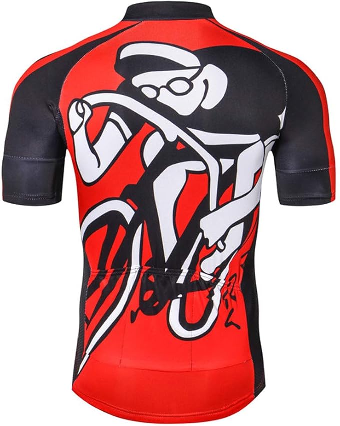 JPOJPO USA Cycling Jersey Men Road Bike Shirt Summer Biking Tops Short Sleeve Bicycle Clothes Cycle Wear Breathable