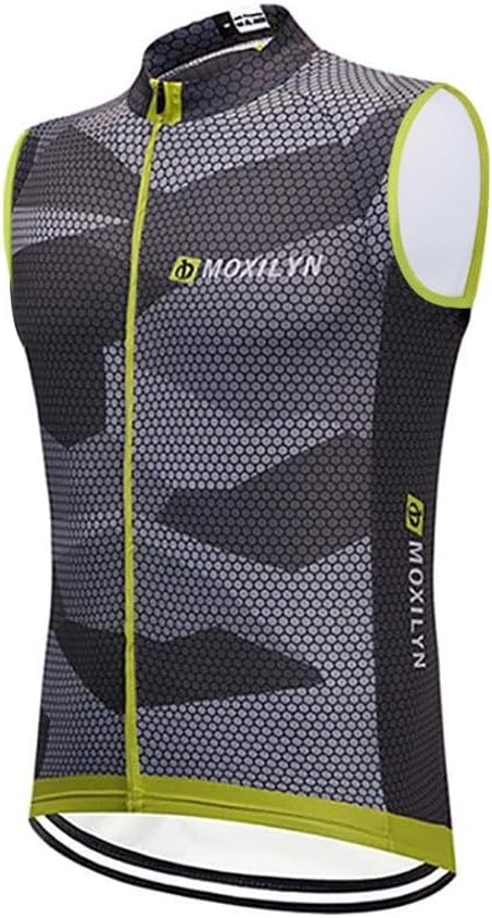 MOXILYN Men's Cycling Jersey Sleeveless Vests Bike Tank Quick Dry Bicycle Shirts Breathable Riding Clothing Top