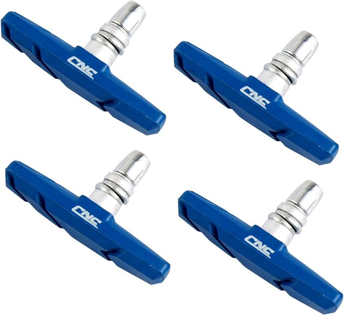 Chooee Bike V-Brake Pads, Bicycle 70mm Brake Blocks Set, 2 Pairs Universal Brake Shoes, Blue