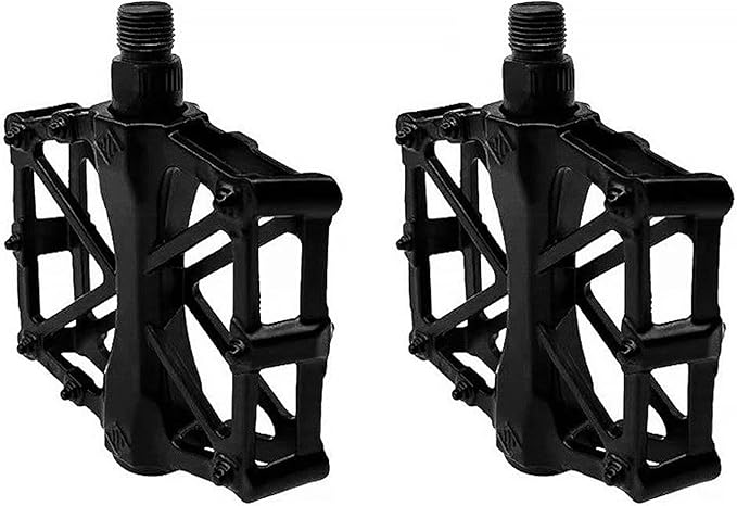 Mountain Bike Pedals Aluminum Alloy Stable Hollow Design Light Weight High Strength Wide Road Bike Pedal Set