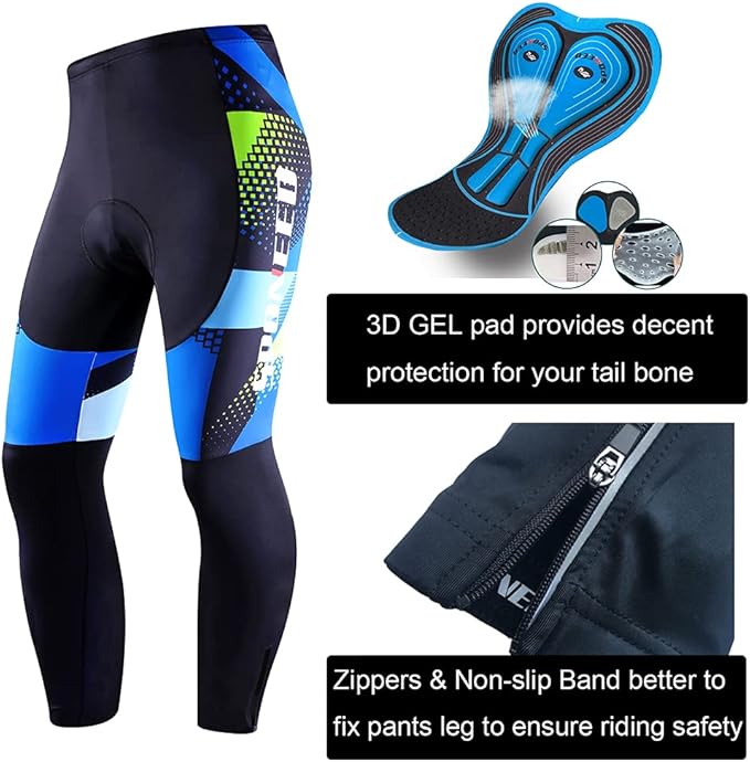 sponeed Cycling Clothes for Men Long Sleeve Mountain Bike Road Bicycle Shirt Jerseys Padded Pants Biking Outfits