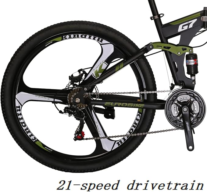 EUROBIKE Folding Bike, Folding Mountain Bike,Adult Bike,TSM G4/G7 Bicycle, 26/27.5Inch,Dual Disc Brake Bike | Bicycle, Dual Disc Brake Bike