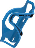 LEZYNE Flow Cage SL Enhanced Bike Water Bottle Cage - Side Load Bicycle Bottle Holder, Composite Matrix, Left/Right Options, Compact Frame Cycling Accessory - Left - Blue