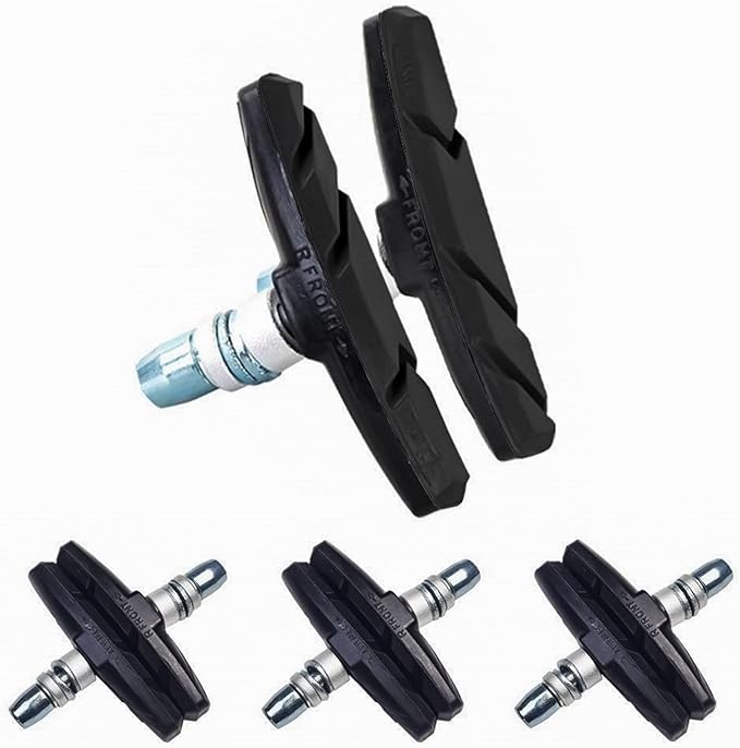 Bicycle Brake Pads Mountain Road Bike Brake Pads Set Cycling V Brake Holder Pads Shoes Blocks Rubber Pad Silent MTB Bicycle Brake Pads Bicycle Brake Pads Replacement