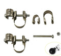 3 Set Bugle Horn Mounting Bracket Bike Horn Clamp Handlebar Clips with Mount Screws for Metal Squeeze Clown Horn Kids Bike Horn Classic Twist Loudspeaker Siren Hooter Snail Air Horns