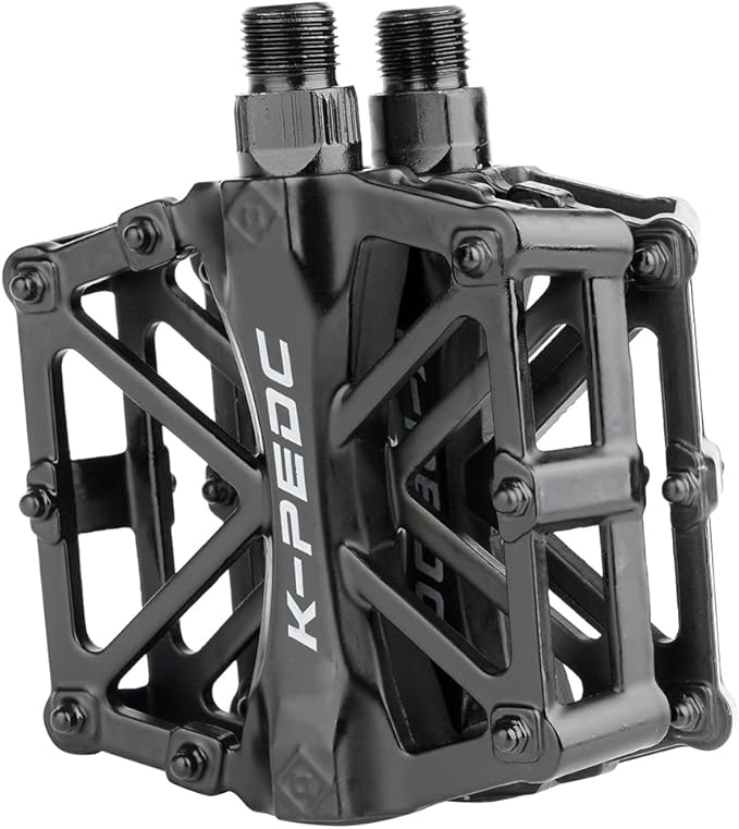 TXJ Sports Bike Pedals 9/16" Bicycle Pedals Mountain Bike, Aluminium Lightweight Platform Pedals for BMX MTB Road Bikes