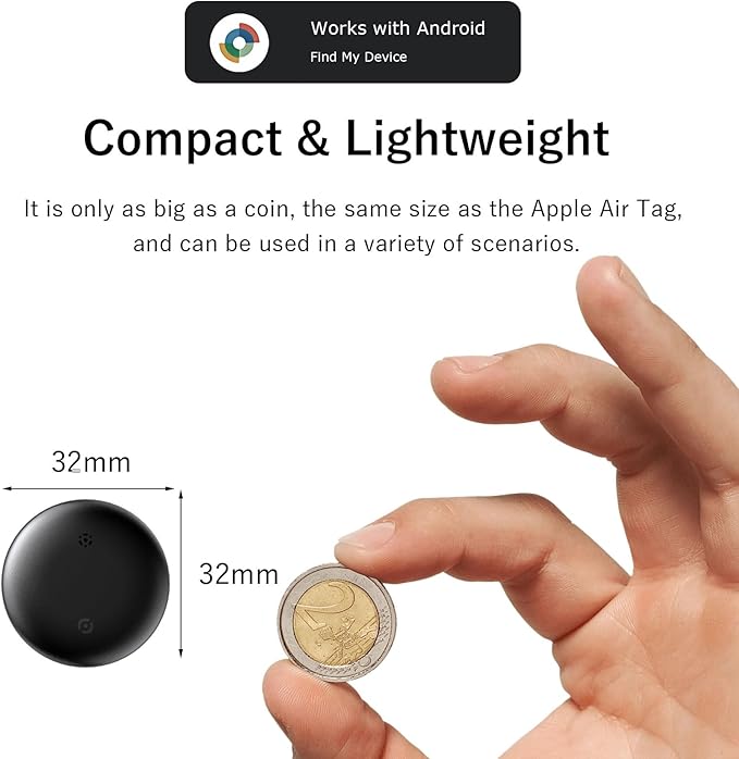 Smart Tracker Tags,Smart Tracker(2025), Works with Google's Find Hub/Find My Device (Android Only) App, Tracker Tag Locator for Keys, Luggage, Satchel, Backpack (Not for Apple Devices)