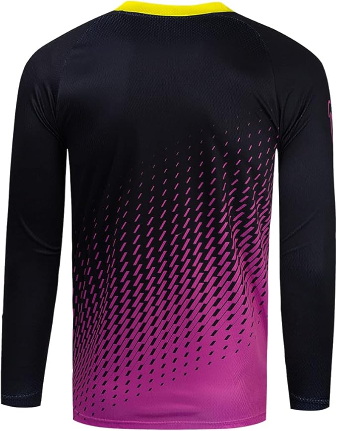 Men's Mountain Bike Jersey Long Sleeve MTB Off-Road Motocross Jersey Quick Dry Downhill&Motocross Shirts