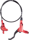 BUCKLOS MTB Hydraulic Disc Brakes Set, Mountain Bike Left Front 800mm Right Rear 1450mm Brake Aluminum Alloy Levers with Calipers PM/is Adapter Fit E-Bike(Pred Bled/Pads Included)