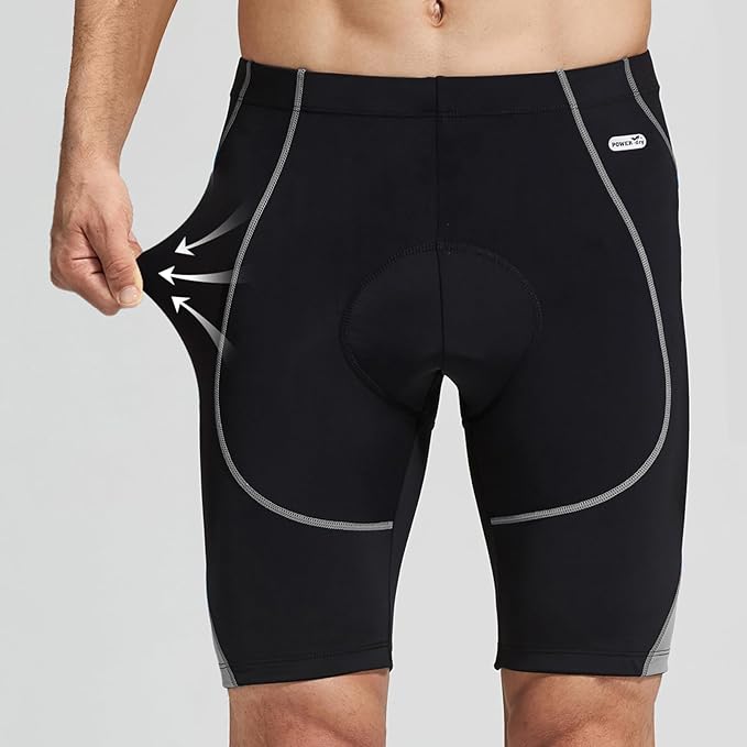 Santic Men's Cycling Shorts Padded Bicycle Riding Pants Bike Biking Clothes Cycle Wear Tights