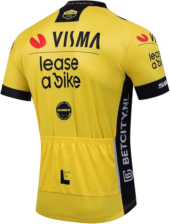 Men's Cycling Bike Jersey Short Sleeve Biking Shirt with 3 Rear Pockets + Zipper Pocket Breathable Quick Dry Bicycle Jersey