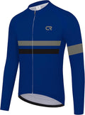 Coconut Ropamo CR Long Sleeve Cycling Jersey Mens, 3+1 Zipper Pockets Bicycle Tops Quick Dry Breathable Biking Shirt