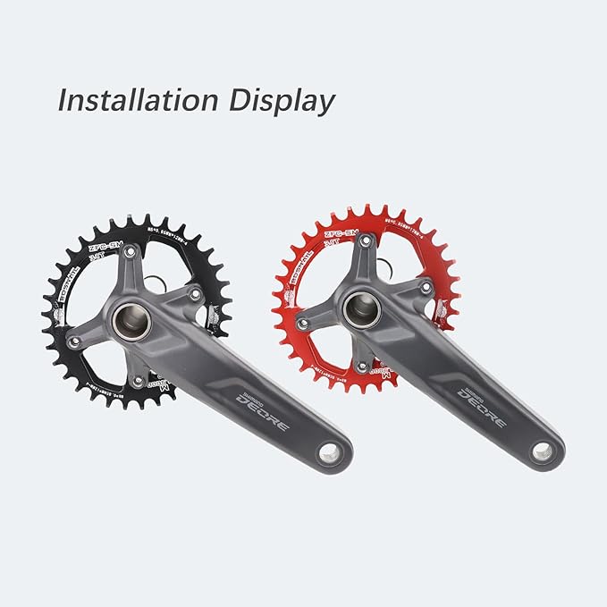 DJC Bike Chainring Asymmetrical 96BCD Round/Oval for XT SLX M6000 / M7000 / M8000 / M9000 MTB 7/8/9/10/11/12 Speed Narrow Wide 30T/32T/34T/36T/38T Tooth