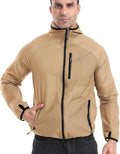 Wulibike Mens Windbreaker Jackets Lightweight men's cycling jacket with Hood Unisex Packable Golf Running Wind Breaker Jacket