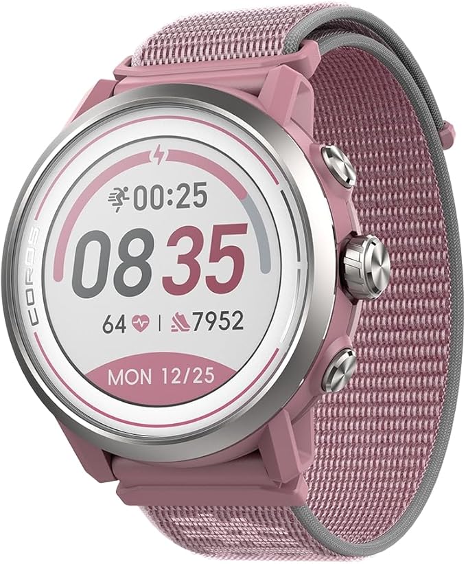 COROS APEX 2 Series Outdoor GPS Watch, 1.2" Sapphire Titanium, On-Wrist Navigation, Offline Maps, Heart Rate Monitor, Track Sleep, Running, Biking, Skiing, Climbing (APEX 2, Pink)