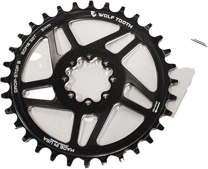 Wolf Tooth Direct Mount Chainring for SRAM 8-Bolt Raw Silver