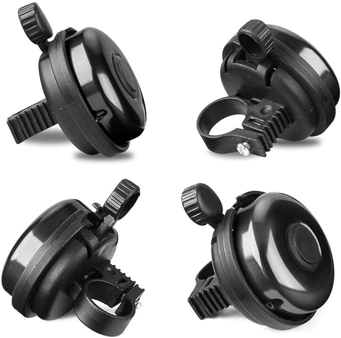 Classic Bike Bell for Adults Kid, 2PCS Bicycle Bell, Loud Crisp Ding Clear Sound Road Bike Bell for Mountain Bike, City Bike, Sports Bike, Cruiser Bike (Black)