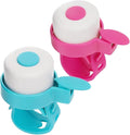 Kids Bike Bell – Silicone Strap Bicycle Bell for Boys & Girls, Easy Install, Adjustable Ring for Kid Bike Handlebar, Ideal for Toddler Scooters and Bikes (Blue and Pink)