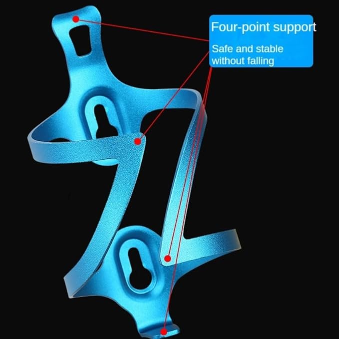 Alloy Aluminum Lightweight Bike Water Bottle Cage Water Bottle Holder for Road Bikes Easy to Install (Red)