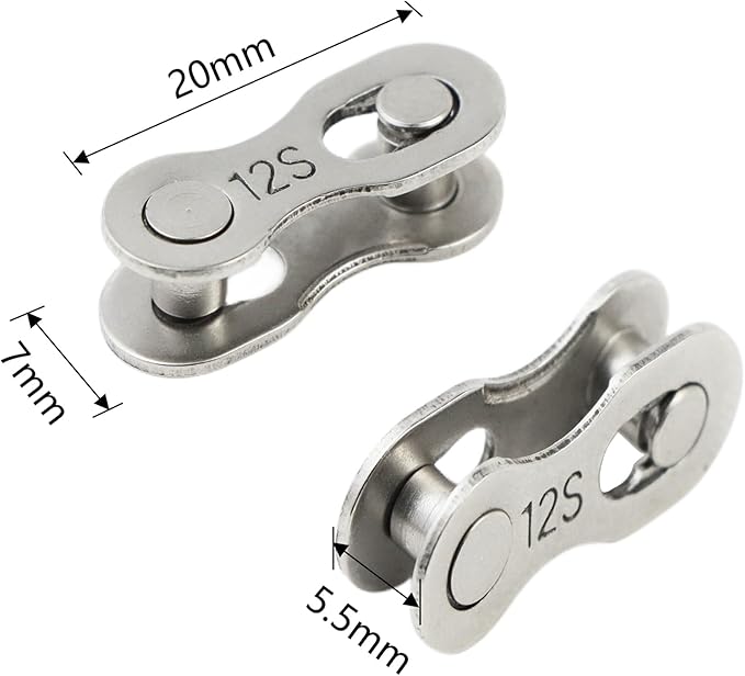 4 Pairs Bicycle Missing Link 1/6/7/8/9/10/11/12 Speed Chain Reusable Steel Bike Chain Link