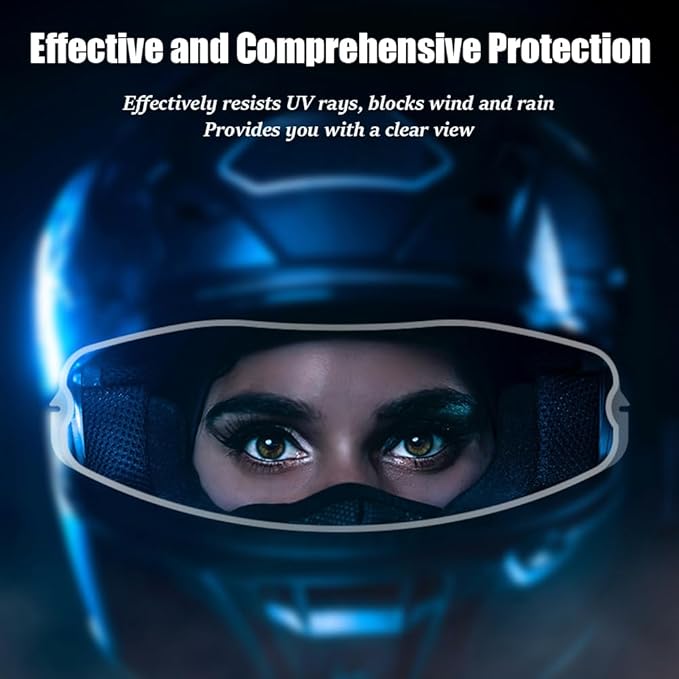 Motorcycle Helmet Visor Replacement Shield for KYT NFR NX NZ, Helmet Face Wind Shield Visor Lens, Motorbike Helmet Visor Sun Protection Anti-Fog Accessories,C Gold