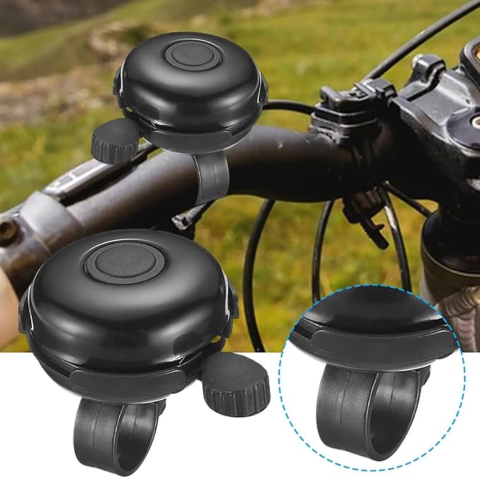 Bike Bell Aluminum Bicycle Bell with Loud Clear Sound Mountain Road Bicycle Handlebars Bell for Adults Kids