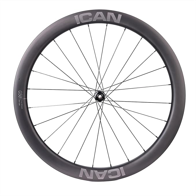 ICAN G40/G50 1320g/1375g Carbon Gravel Bike Disc Wheelset 700C Hooked Rimset 25mm Inner Width 36T Ratchet Hub