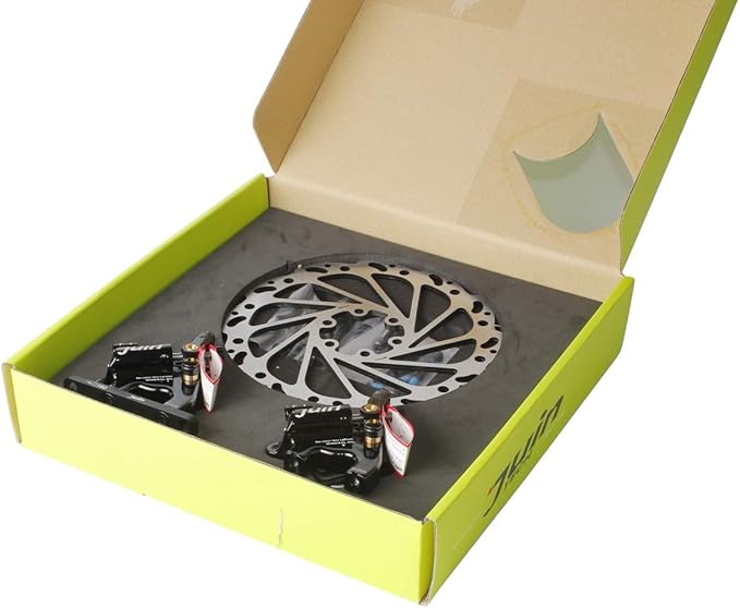 Juin Tech F1 Hybrid Hydraulic Disc Brake Caliper Set - Flat Mount - for Road, Gravel & CX