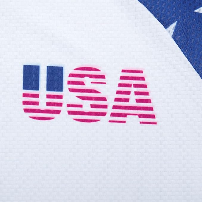 Lo.gas USA Cycling Jersey Men Short Sleeve Bike Biking Shirts American Flag Road Bicycle Clothing Full Zip with Pockets