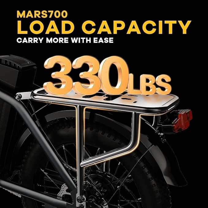 1000W Folding Electric Bike, 48V 20AH Large Removable Battery E Bike, 30+MPH, 80 Miles Max Range, 20" Fat Tire Electric Bike for Adults, Adult Electric Bicycles for Long