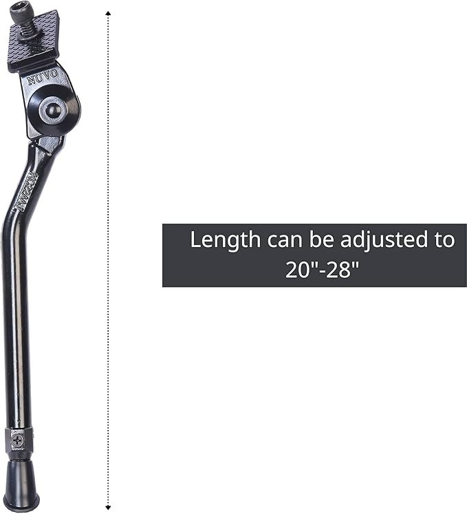 N+1 Aluminum Alloy Center Mount Kickstand for 20"-28" Mountain, Road, BMX, MTB & Kids' Bikes