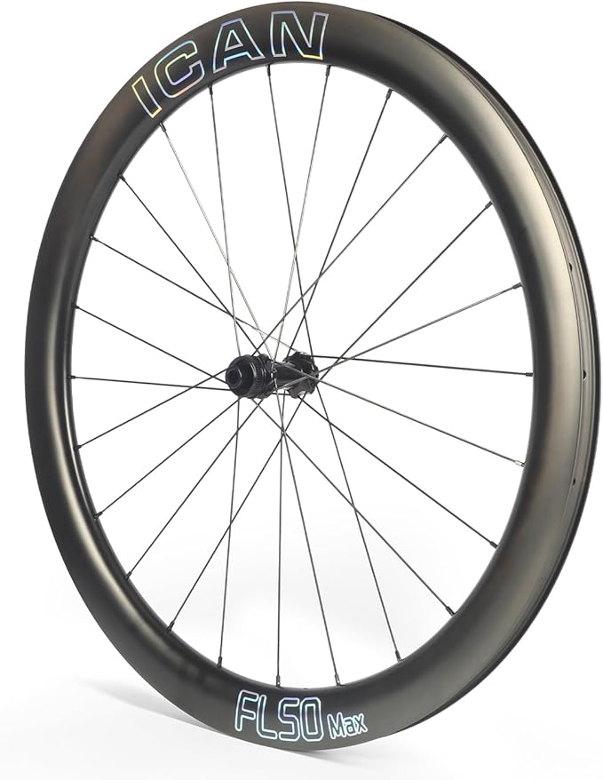 ICAN FL40/50 Max 1347g/1370g/1395g Carbon Disc Road Bike Wheelset 23mm Inner Width 700C 36T Ratchet System Hub