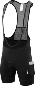 qualidyne Cycling Bibs Men, 4D Padded Road Bike Bib Shorts with Pockets, Biking Bicycle Shorts UPF50+