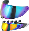 VCOROS I70 Helmet Visor Replacement Face Shield Accessories Compatible With HJ-31 I10 (Rainbow)