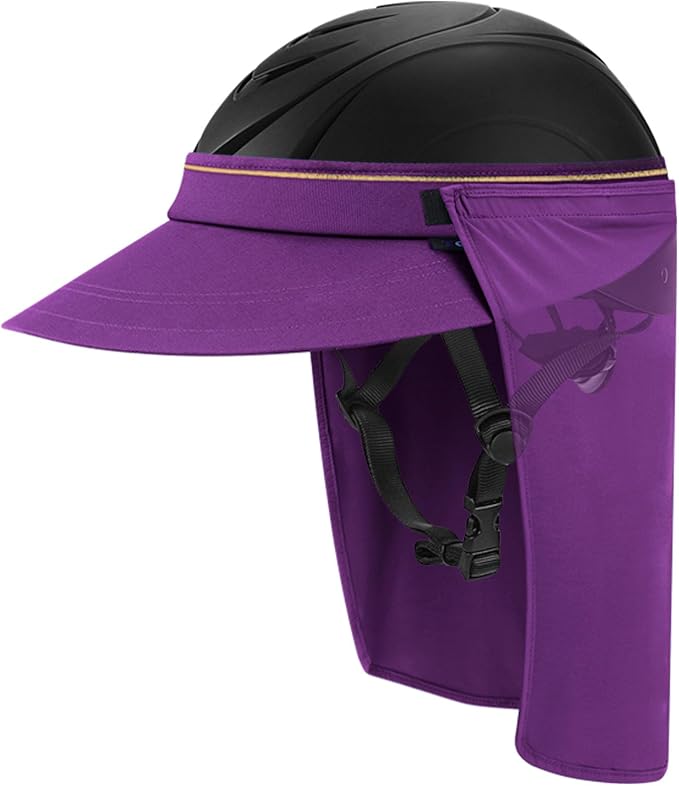 Tontron Horsriding Helmet Visor |Helmet Sunshade with Removable Neck Flap