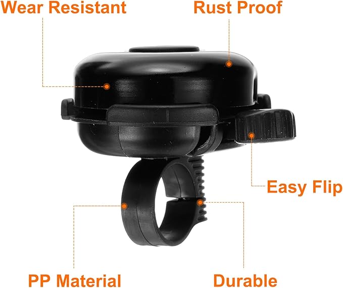 HARFINGTON Bike Bell Classic Bicycle Bell with Loud Crisp Clear Sound Bike Ring Bell Aluminum Bike Accessories