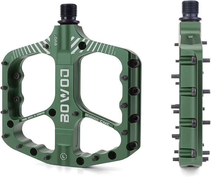 Bike Pedals 9/16" Lightweight Non-Slip Bicycle Platform Pedals - Fits Most Adult Bikes & Mountain Bikes &MTB, Road Bikes and Slip-Resistant Design