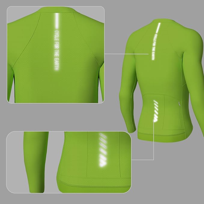 Lo.gas Cycling Jersey Men Short Sleeve, Road Bike Jerseys Full Zipper with Pockets, Bicycle Clothing Breathable Quick Dry