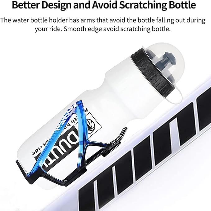 Universal Bike Bottle Cage with BPA-Free 25oz Bottle