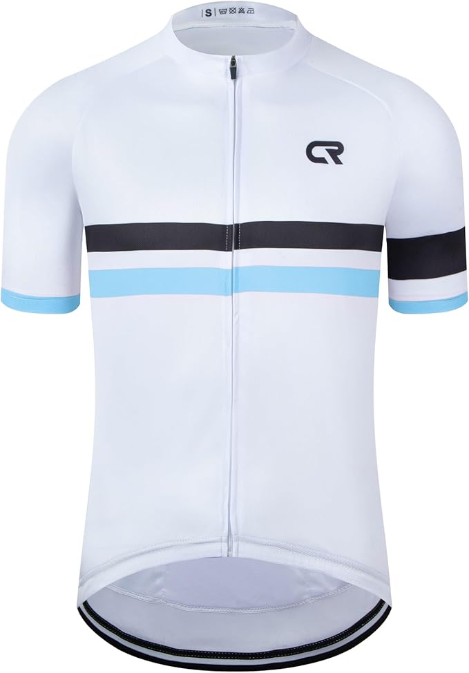 Coconut Ropamo CR Mens Cycling Jersey Short Sleeve Road Bike Shirt with 3+1 Zipper Pockets Breathable Quick Dry